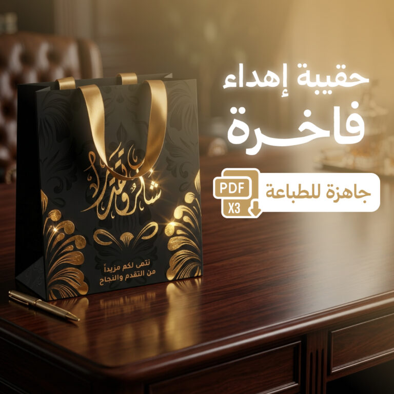 حقيبة إهداء فاخرة | Gold Foil