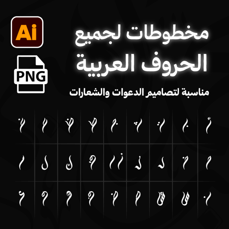 مخطوطات الحروف العربية